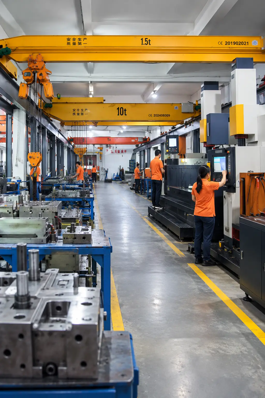 EG Tooling factory -- injection mold manufacturing floor